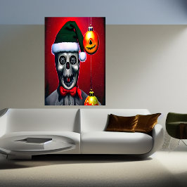 Santa Claus nieuwe helper | AI Art Poster