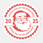 Santa Claus & Nieuwjaar 2025 Sticker (Voorkant)