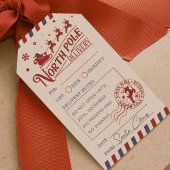 Santa Claus Noordpool Speciale levering Cadeaulabel