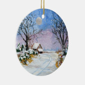 Santa Claus North Pole Keramisch Ornament (Rechts)