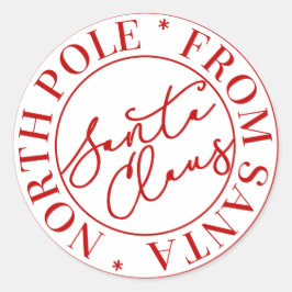 Santa Claus North Pole Sticker