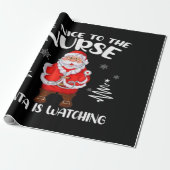 Santa Claus Nurse Cadeaupapier (Uitgerold)