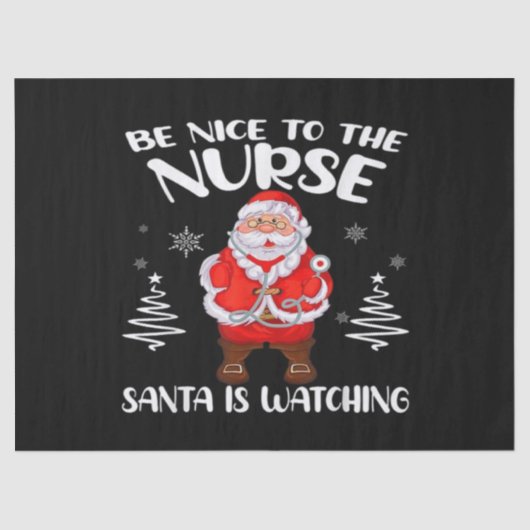 Santa Claus Nurse Tissuepapier (Voorkant)