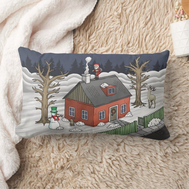 Santa Claus on Christmas Eve Kussen (Deken)