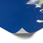 Santa Claus on skis jumping off a cornice at Poster (Hoek)