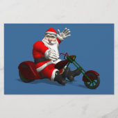 Santa Claus on Trike Briefpapier (Voorkant)