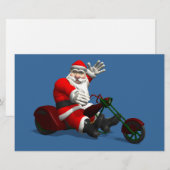 Santa Claus on Trike Briefpapier (Voorkant / Achterkant)