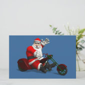 Santa Claus on Trike Briefpapier (Staand voorkant)