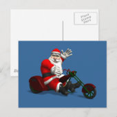 Santa Claus on Trike Feestdagenkaart (Voorkant / Achterkant)