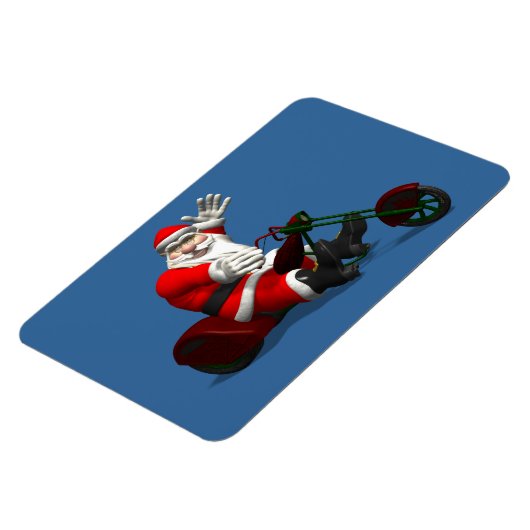 Santa Claus on Trike Magneet (Linkerzijde)