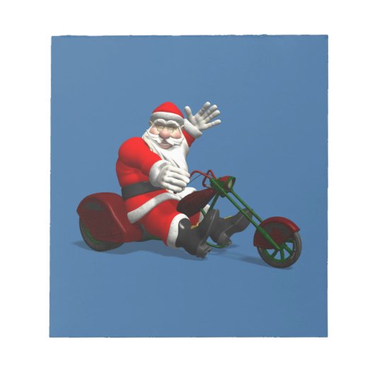 Santa Claus on Trike Notitieblok (Voorkant)