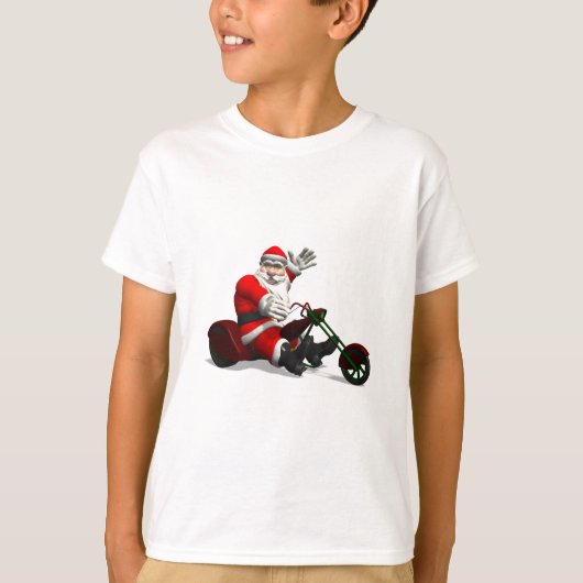Santa Claus on Trike T-shirt (Voorkant)