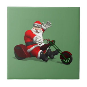Santa Claus on Trike Tegeltje