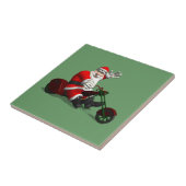 Santa Claus on Trike Tegeltje (Zijkant)