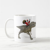 Santa Claus on Tyrannosaurus Rex Koffiemok (Links)