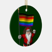 Santa Claus ondersteunt Philly Community Keramisch Ornament (Rechts)