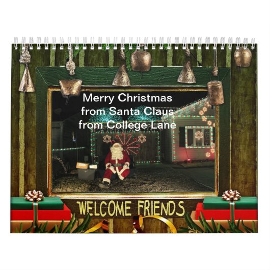 Santa Claus op College Lane Calendar Kalender (Hoes)