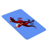 Santa Claus op Dinosaur Magneet (Rechterzijde)
