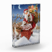 Santa Claus op het blok van de Foto van het Wak (Links)