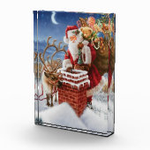 Santa Claus op het blok van de Foto van het Wak (Rechts)