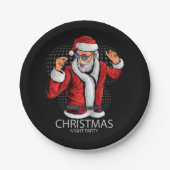 santa claus op kerstfeest van dancePaper Bord (Voorkant)