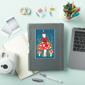 Santa Claus op Magical Mushroom CUSTOM Sticker (iPad Cover)