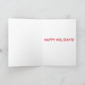 Santa Claus op Magical Mushroom CUSTOM XMAS Kaart (Binnen)