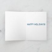 Santa Claus op Magical Mushroom CUSTOM XMAS Kaart (Binnen)