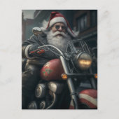 SANTA CLAUS OP MOTORCYCLUSBRIEFKAART BRIEFKAART (Voorkant)