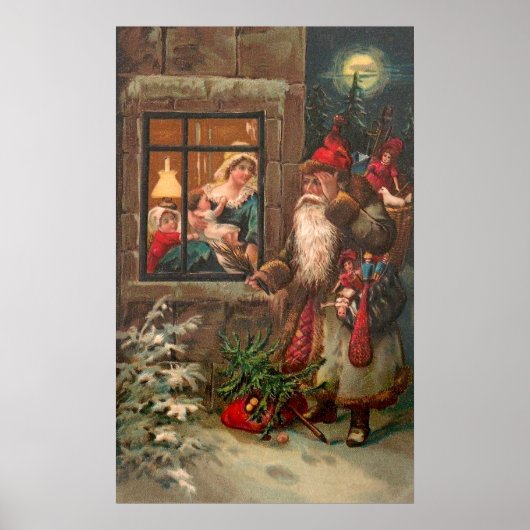 Santa Claus op zijn weg 4 Poster (Voorkant)