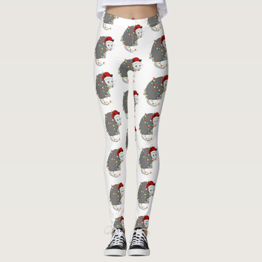 santa claus opossum leggings (Voorkant)