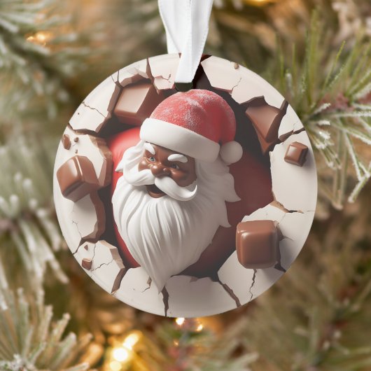 Santa Claus Ornament with Festive Cheer (Boom)