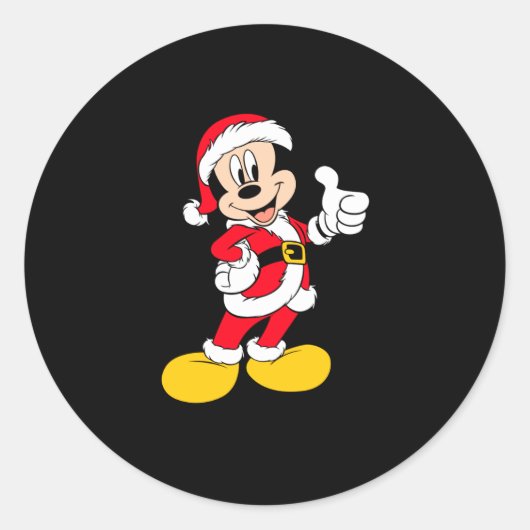 Santa Claus Outfit  Ronde Sticker (Voorkant)