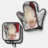 Santa Claus Ovenwant & Pannenlap Set (Voorkant / Achterkant)