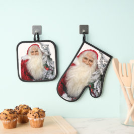 Santa Claus Ovenwant & Pannenlap Set