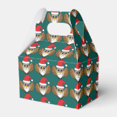 Santa Claus Owl Bedankdoosjes (Achterkant)