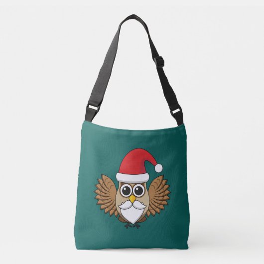 Santa Claus Owl Crossbody Tas (Voorkant)