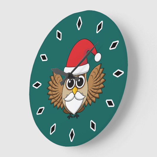 Santa Claus Owl Grote Klok (Hoek)