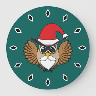 Santa Claus Owl Grote Klok