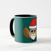 Santa Claus Owl Mok (Voorkant links)