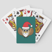 Santa Claus Owl Pokerkaarten (Achterkant)