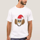 Santa Claus Owl T-shirt (Voorkant)