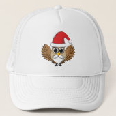 Santa Claus Owl Trucker Pet (Voorkant)