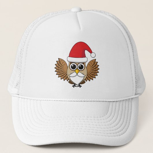 Santa Claus Owl Trucker Pet (Voorkant)