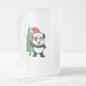 Santa Claus Panda Matglas Bierpul (Voorkant links)
