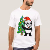 Santa Claus Panda T-shirt (Voorkant)