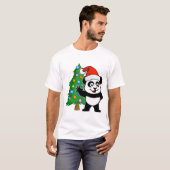 Santa Claus Panda T-shirt (Voorkant volledig)
