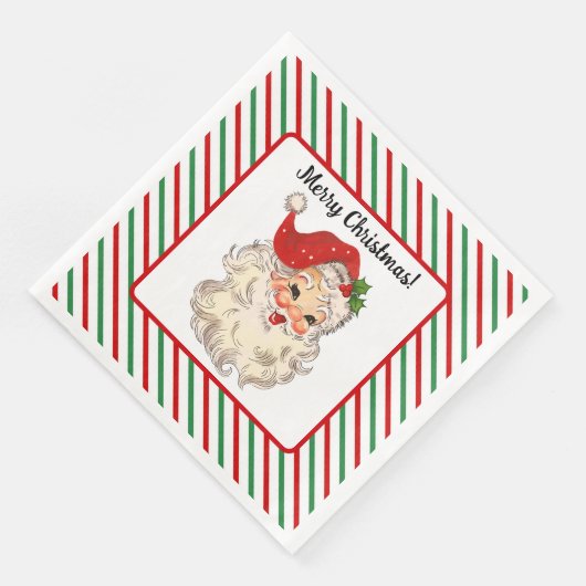 Santa Claus Paper Napkin Servet (Hoek)