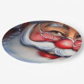 Santa Claus Papieren Bordje (Gekanteld)