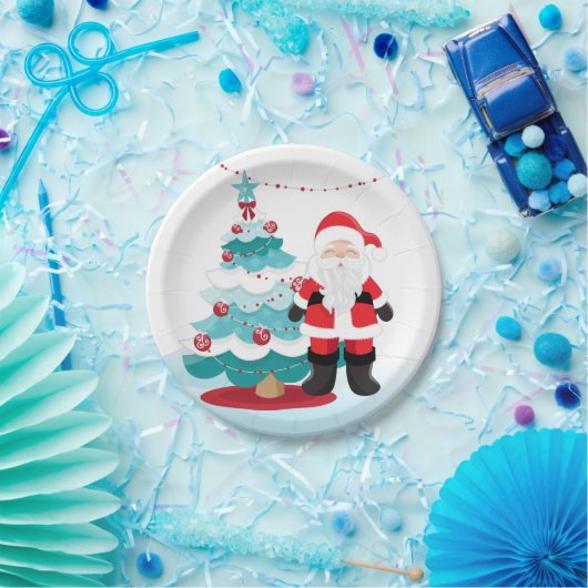 Santa Claus Papieren Bordje (Feest)